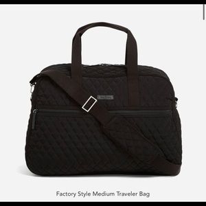 Vera Bradley medium Traveler Bag (black) (NWT)!!